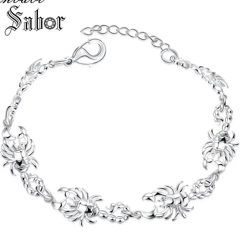 

mens Scorpion Bracelet 925 Silver Gift Accessories Gift Lady Girls,Europe The United States Popular Hot Scorpio accessories