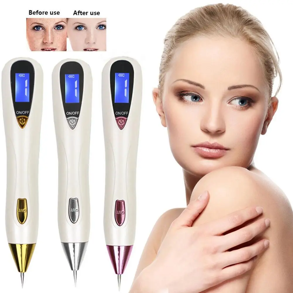 

New 9 Files Electric Ion Wart Tag Tattoo Remove Spot Speckle Nevus Mloe Freckle Beauty Device Beauty Mole Removal Sweep Spot Pen