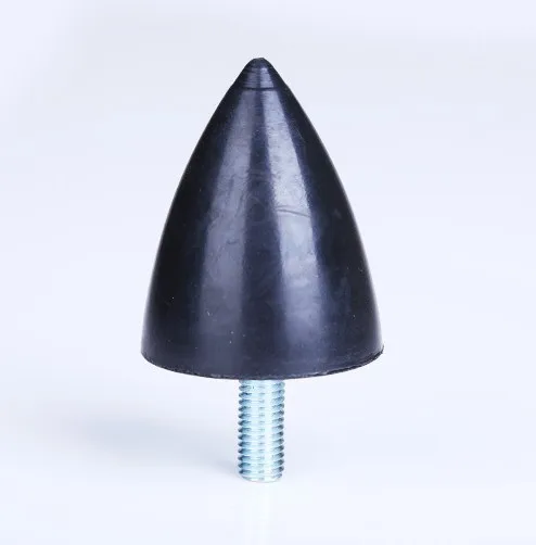 

M12 thread M12*40 D75*H85 VP rubber damper vibration pyramid rubber shock absorber Tapered Cone crash pad Conical shock screw