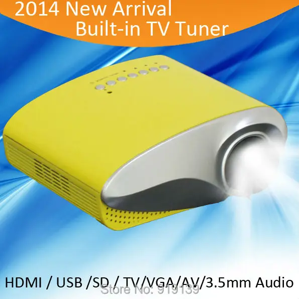 

Good Gift Mini LED Video Projector Analog TV Tuner For Home Game Entertainment Portable HDMI Projetor On Sale
