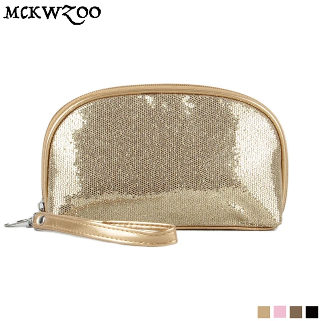 Blingbling Glitter Sequins Gold Makeup Bags Evening Party Day Clutch Blingbling Glitter Sequins Gold Makeup Bags Evening Party Day Clutch Handbag Toiletry Cosmetic Bag