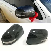 Для Mitsubishi Outlander 2013 ABS Хромированная углеродная печать заднего вида крыло зеркало заднего вида наклейка отделка