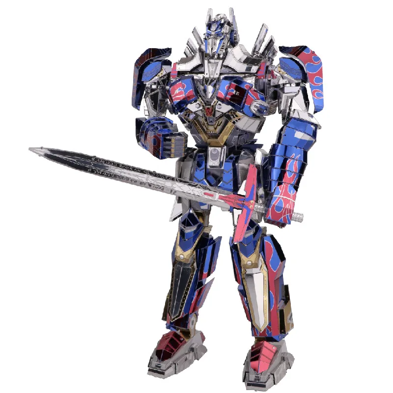 

2017 MU 3D Metal Puzzle car Robots Joint Movable Model DIY 3D Laser Cut Assemble Jigsaw Toys Desktop decoration GIFT For Audit