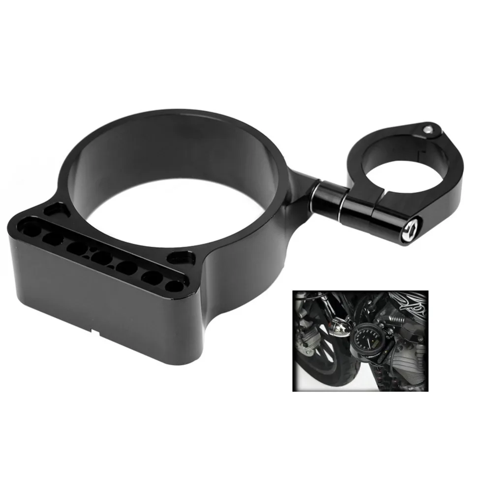 Черный хром CNC Боковое крепление Speedo кронштейн чехол аксессуары для мотоциклов