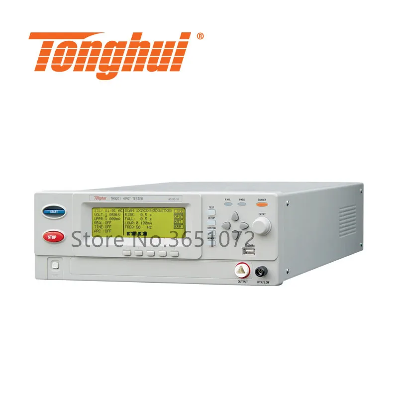 TH9201 AC/DC Hipot тестер переменного тока 0 5000V DC 6000 В переменный ток 30mA 10mA Сопротивление