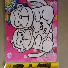 48 шт./партия, Смешанная раскраска на основе песчаной живописи degisns_diy наборы гаджет для детского подарка, с цветные карточки