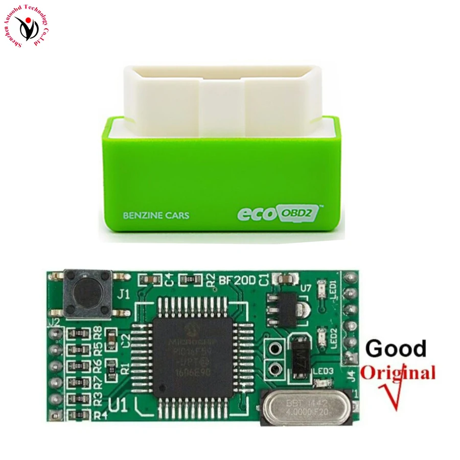 Freeshipping Green Color EcoOBD2 Economy Chip Tuning Box Interface OBD