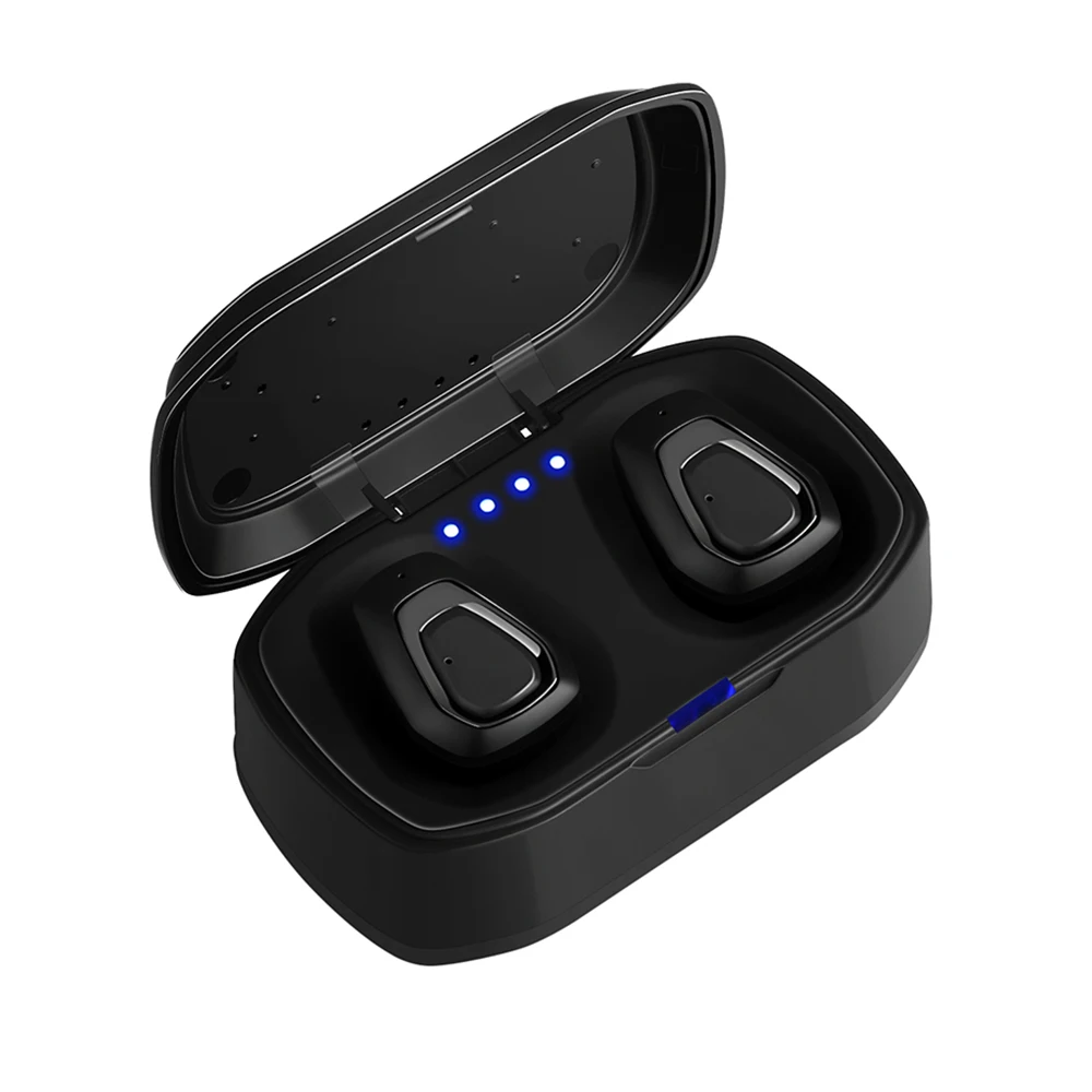 AIYIMA A7 TWS Ecouteurs Oordopjes стерео Oreillette Bluetooth наушники запонки Auricolari беспроводные наушники и наушники - Цвет: Black