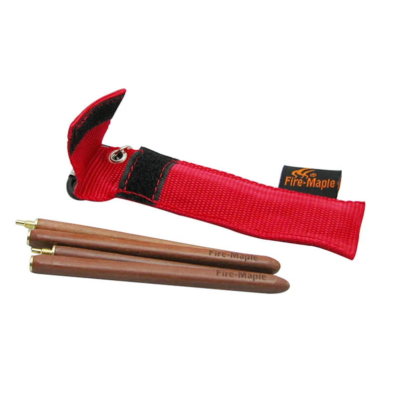 Portátil plegable mochilero picnic Vajilla plegable rojo sándalo Palillos para camping al aire libre Kits de viaje
