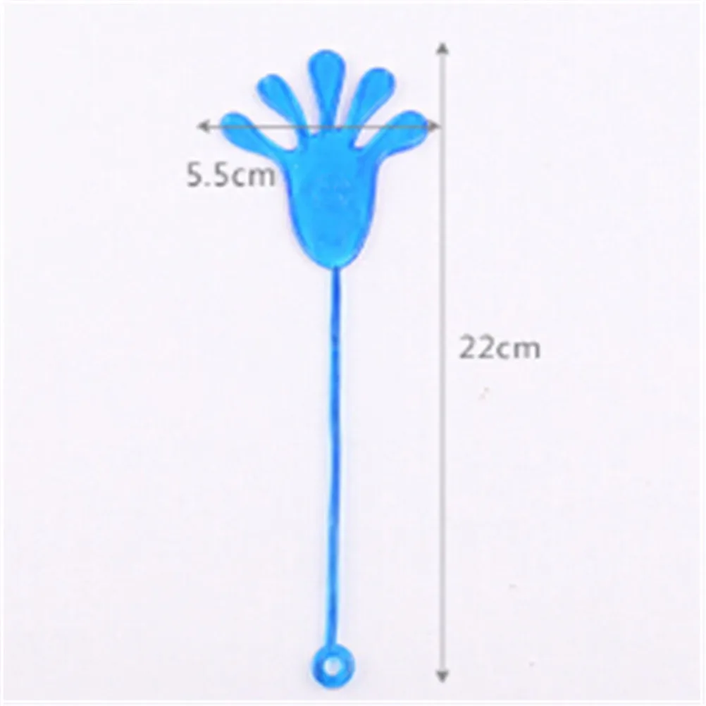 5Pcs/lot Novelty Gift Fun Jokes Children Kids Sticky Hands Palm Elastic Sticky Slap Hands Palm Toy Party Favors Random