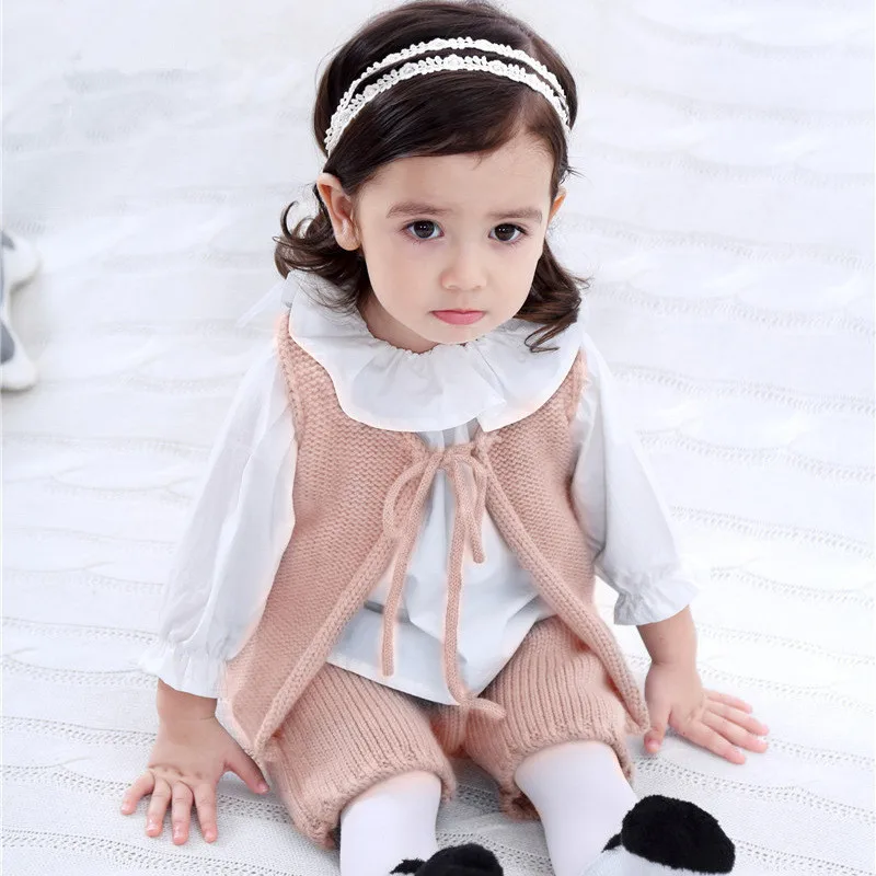 Spring Autumn new children 's clothing boys girls baby wool knitted