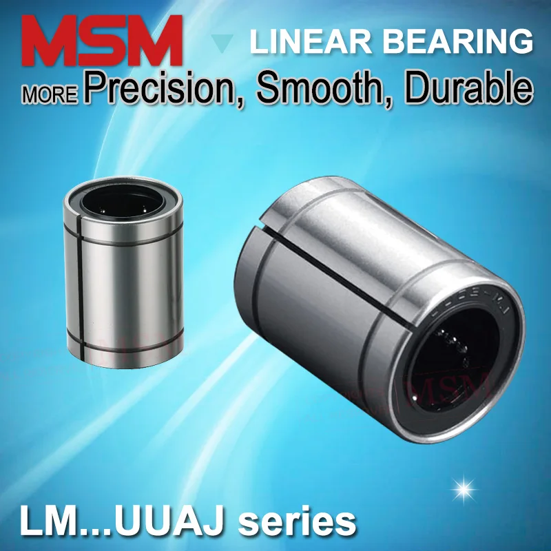 

MSM Clearance Adjustable Linear Bearings 10pcs LM8UUAJ LM10UUAJ LM12UUAJ LM16UUAJ LM20UUAJ LM25UUAJ LM30UUAJ Ball Bushings mm