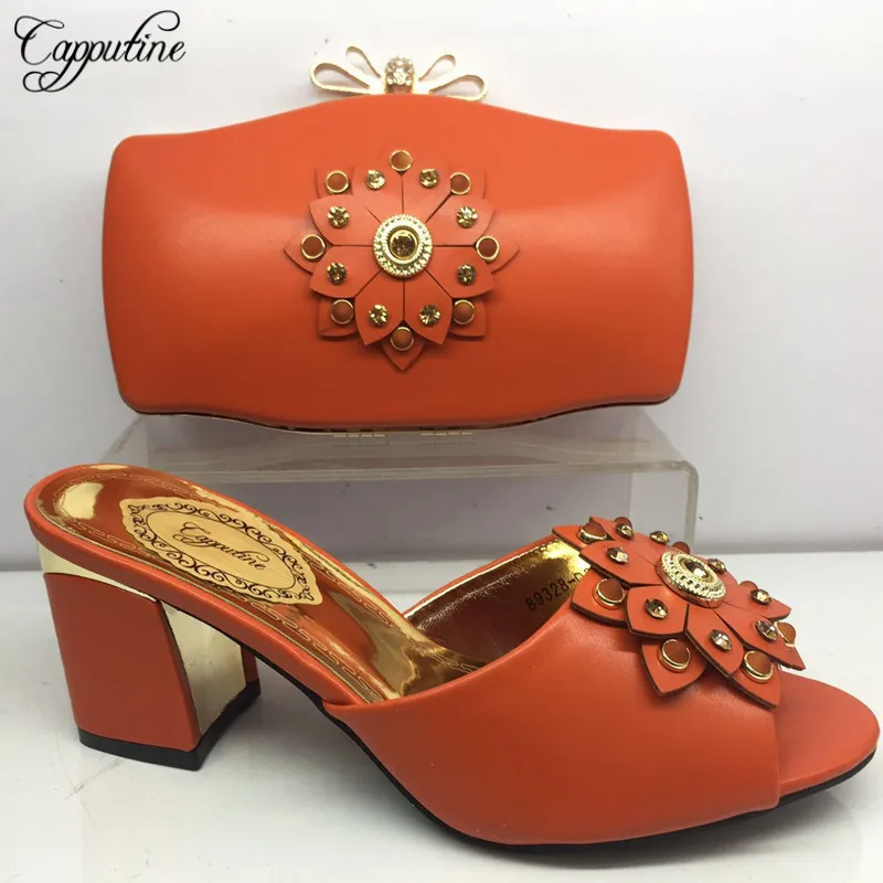 Capputine/комплект из обуви и сумки в африканском стиле для вечеринки со стразами