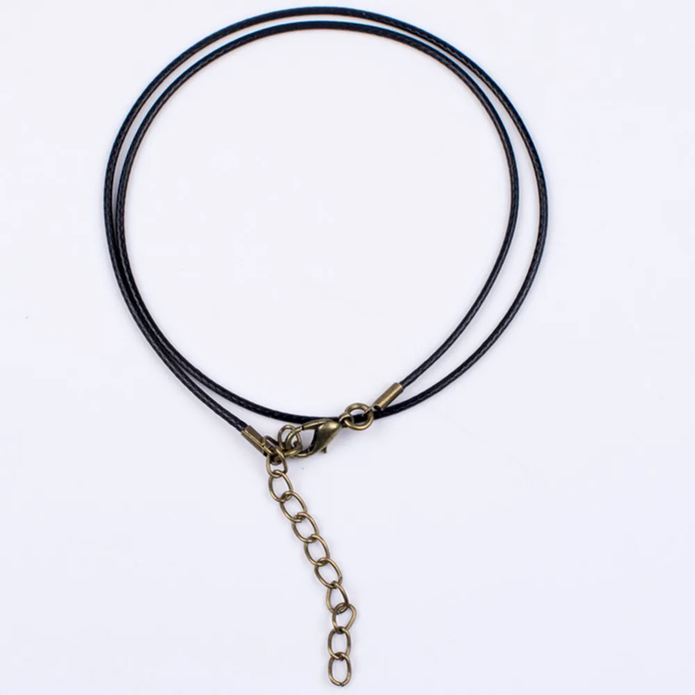 100 шт./лот, старинное бронзовое ожерелье, шнур с застежкой. Включает в себя 10 различных цветов для браслета и изготовления ювелирных изделий своими руками