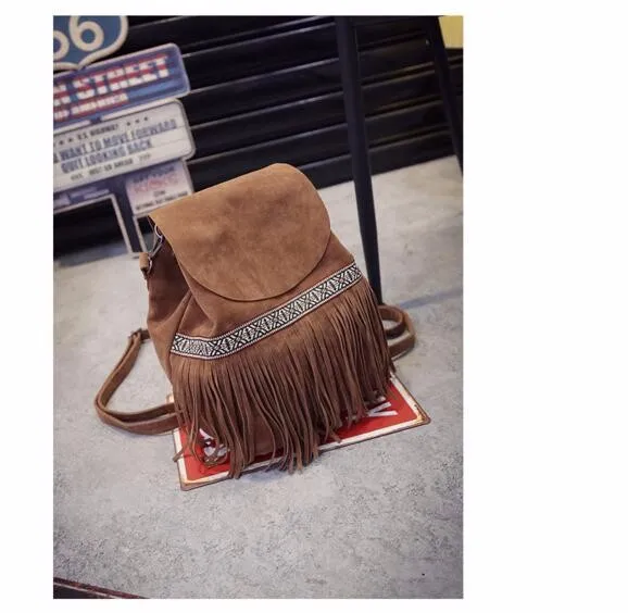 Дизайн, модная повседневная сумка на плечо с кисточками, Национальный Ветер, матовая дорожная сумка