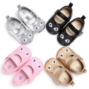 

Baby shoes spring and autumn models love baby girl newborn baby artificial PU cartoon cat children's shoes
