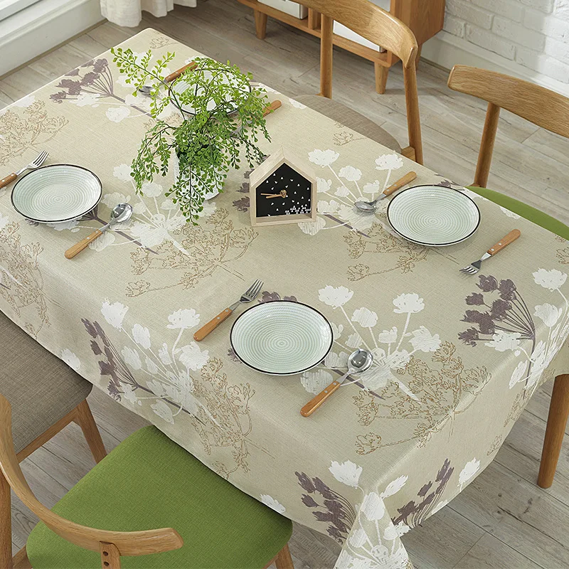 

New Modern Minimalist Table Cloth Cotton Tablecloth Waterproof Clean Round Table Rectangular Tablecloth Hotel Coffee Home Dining