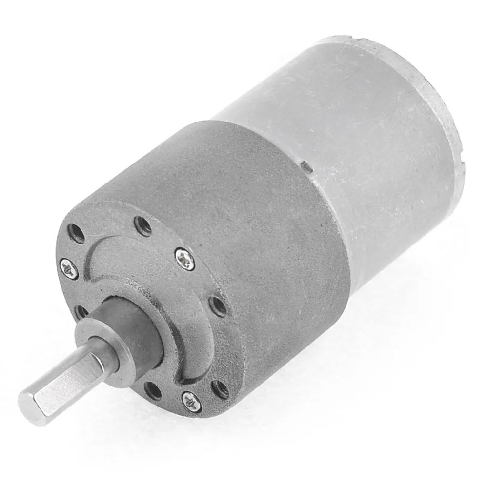 

Uxcell Newest 1 Pcs Output Speed Cylinder Shape DC 12V 80RPM Gearbox Geared Motor