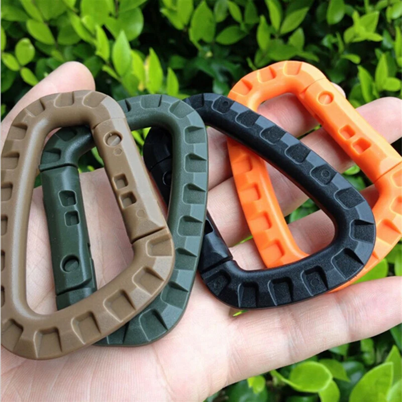 1PCs Mini Climbing Carabiner Clip Edc Tool Outdoor Camping Carabiner Equipment Militery Survival Kit Edcgear Emergency 4 color