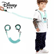 Disney 2 в 1 анти-потерянный соединитель на запястье поводок для ребенка безопасности жгут дышащий Бандаж для беременных веревка открытый прогулки руки браслет дети
