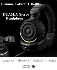 Оригинальные Takstar HD6000/HD 6000 динамические стерео наушники Auriculares Studio аудио монитор гарнитура Ecouteur DJ игра наушники