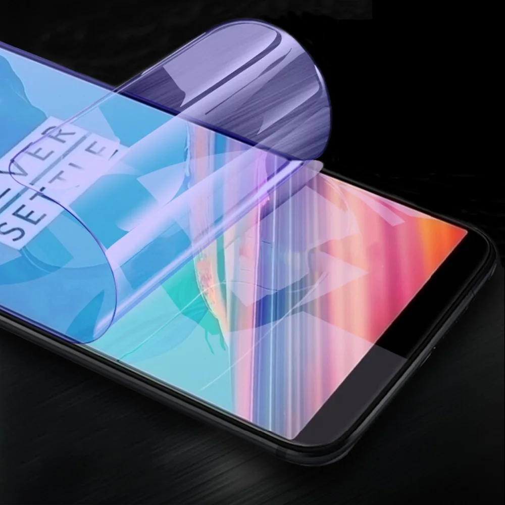 Мягкий ТПУ полный протектор экрана для Oneplus 6 T 5 3 нано Гидрогелевая защитная