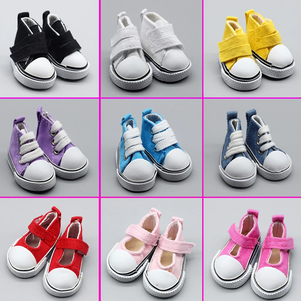 7Pair/lot 1/6 BJD Accessories Shoes 5CM Doll Shoes For Russian Doll toys