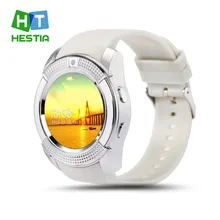 Hestia sportuhr vollbild smart watch v8 für android spiel smartphone unterstützung tf sim karte bluetooth smartwatch pk gt08