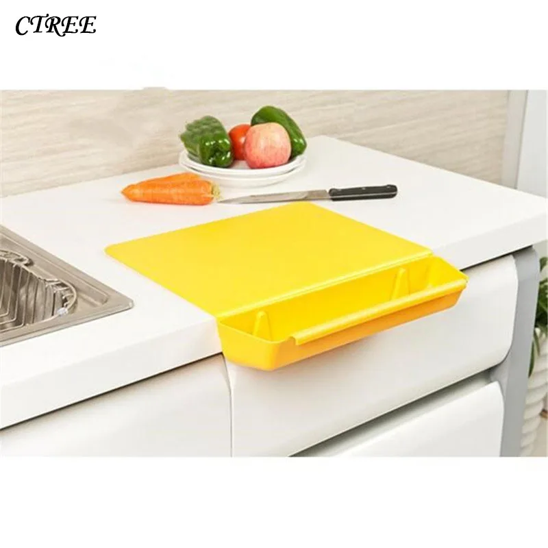 

CTREE 2in1 Kitchen Foldable Chopping Board Creative Non-slip Folding Cutting Board Antibacteria Chopping Board Cooking Mat C310
