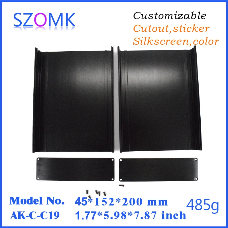 electronic case amplifier enclosure separated aluminum box enclosure black electronics aluminum case wall mounting project box electronics enclosure for pcb (8).jpg