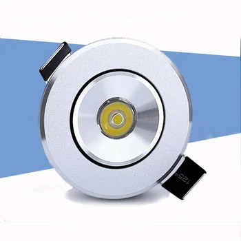 

5 pieces Indoor white Mini ceiling LED spot light lamp 1W mini outdoor 110V 220V LED downlight dimmable recessed