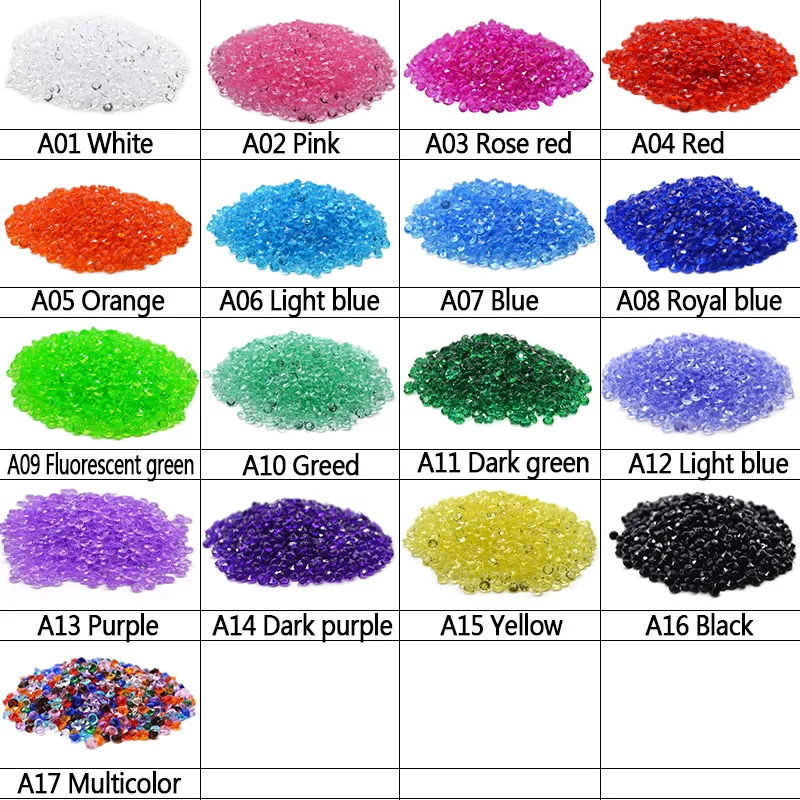 Wedding Decoration 1000PCS 4.5mm Crafts Crystal Confetti Table Scatters Clear Crystals Centerpiece Events Party Festive Supplies
