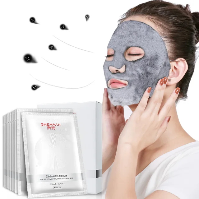 Detox Oxygen Bubble Sheet Mask Korean Cosmetic Moisturizing Bamboo