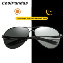 Лидирующий бренд, авиационные фотохромные солнцезащитные очки для мужчин, поляризационные, хамелеон, солнцезащитные очки для женщин, день, ночное видение, для вождения, gafas de sol hombre