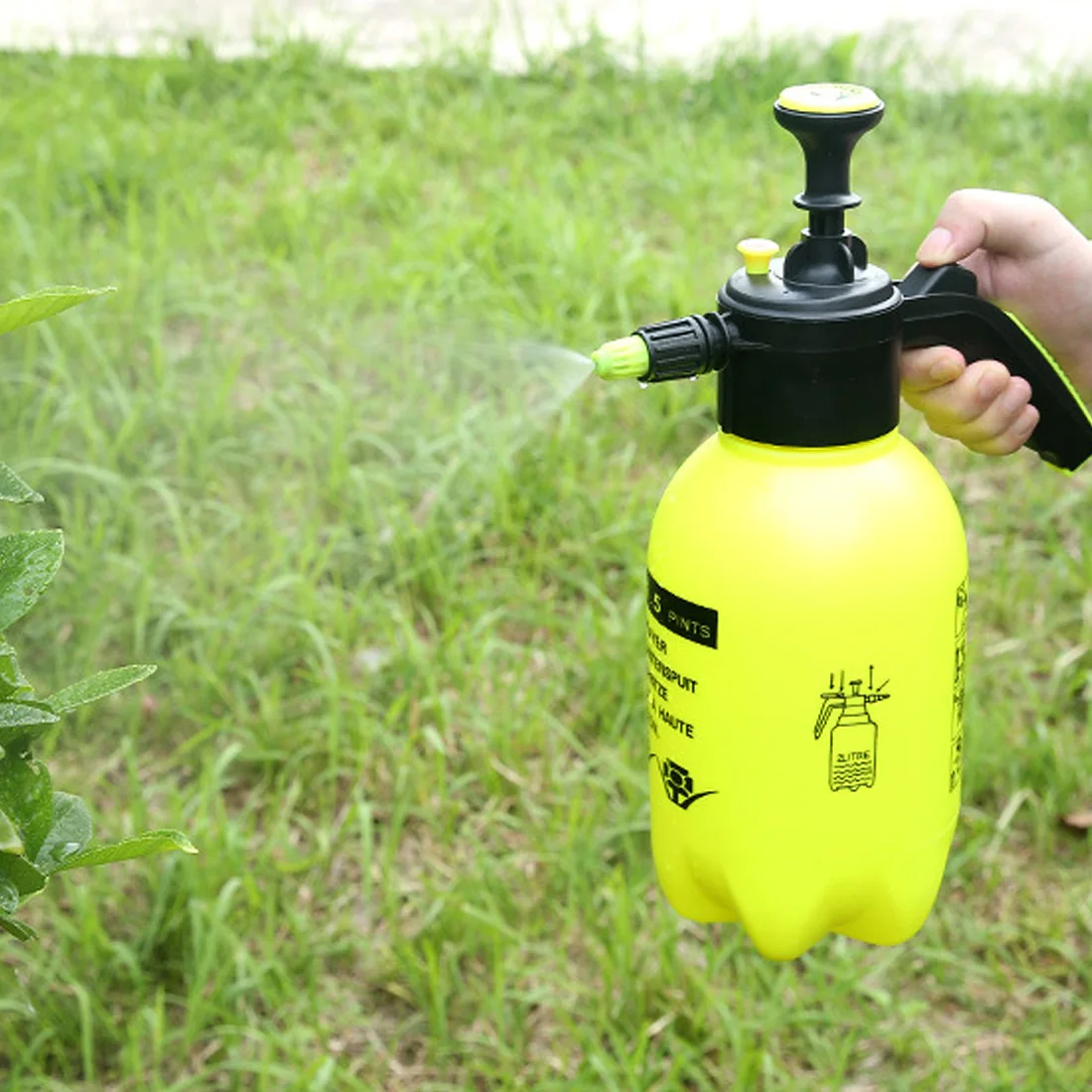 2L портативный распылитель сад спрей Регулируемый Давление Бутылка чайник завод цветы Лейка под давлением садовый опрыскиватель
