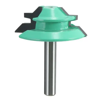 

New Arrival 1PC 45 Degree Lock Miter Router Bit 1-1/2" Diameter 1/4" Shank Wood Cutter for Woodworking Drilling Power Tools Best