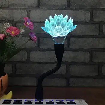 

3D Soccer Ball Peacock 7 Colors LED Mini USB Touch Night Light Home Lamp Decor