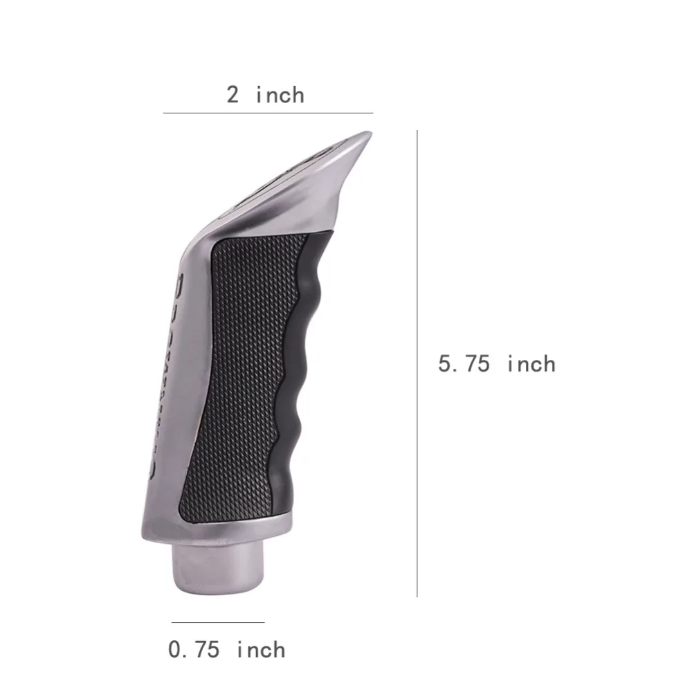 Серебристая ручка переключения передач из алюминиевого сплава ручка переключения передач для автомобиля