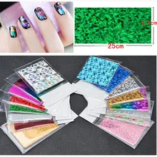50 pçs folhas dedo diy etiqueta da arte do prego decalque transferência de água adesivos dicas decoração etiqueta do prego af50