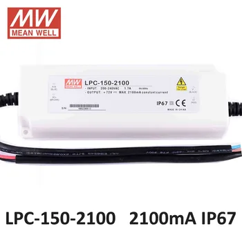 

Mean well LPC-150-2100 Constant Current 2100mA led driver 180 ~305VAC input 150W power supply 36-72VDC output LED power supply