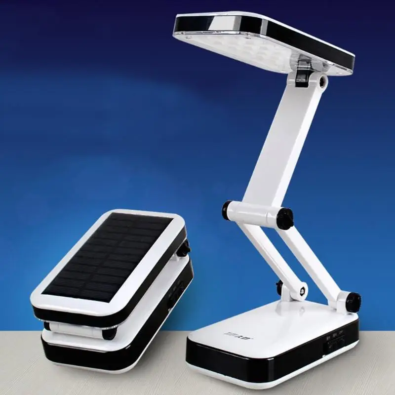 

Creative 2.4W LED Folding Desk Lamp Solar Power Charging Dual Mode Eye Protection Students Reading Lamp Desk Light
