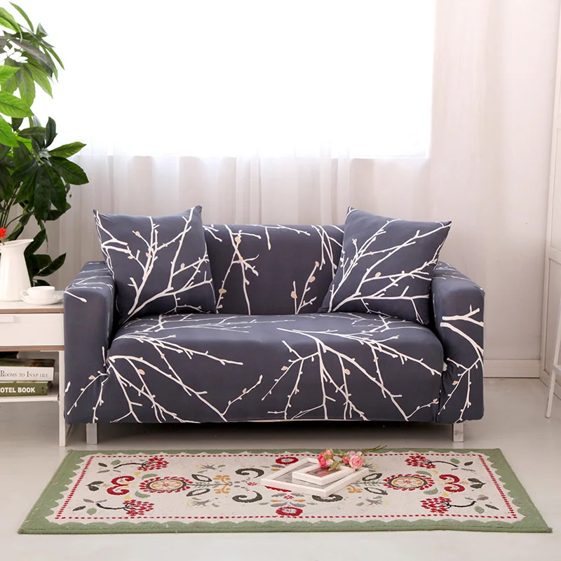 Elastic Anti bacteria Sofa Cover Floral Sectional Couch