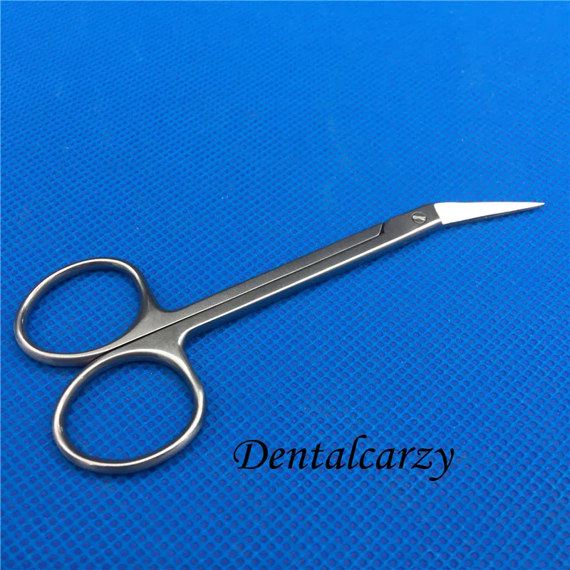 

Plastic Surgery Scissors Bevel Bend Head Stainless Steel Instrument Tool 45 Degree Cut