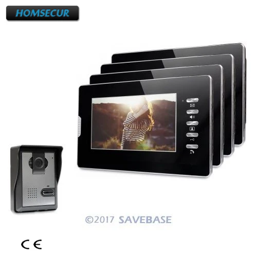 

HOMSECUR 7inch Video Door Entry Phone Call System with One Button Unlock for House/ Flat