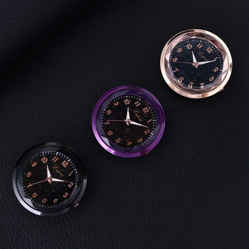 

Car Auto Watch Luminous Mini Automobiles Internal Stick-On Digital Watch Mechanics Quartz Clocks Automotive