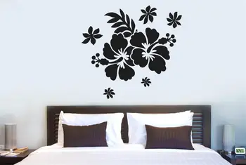 

Hibiscus Flower Wall Stickers Decals Art Tree free shipping