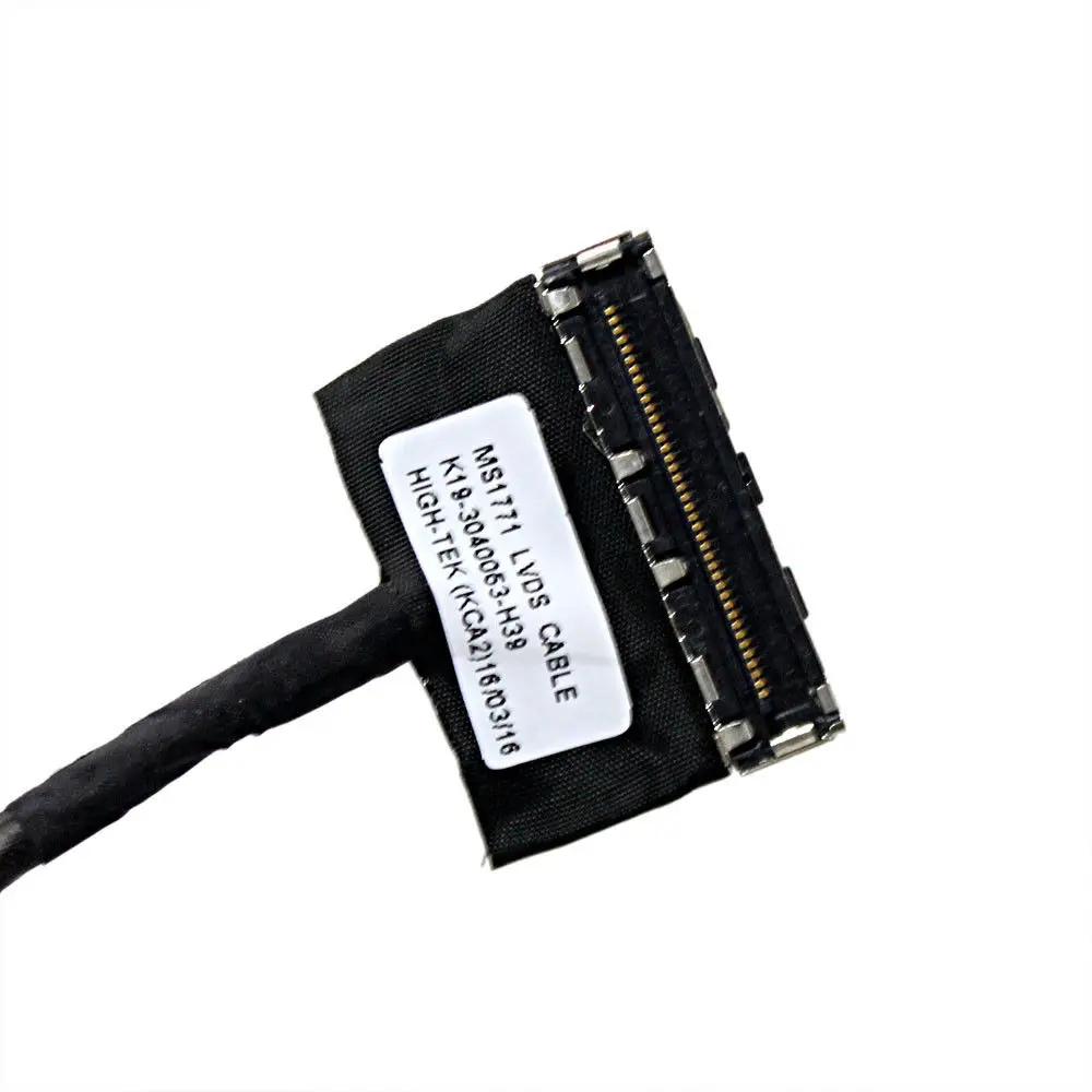 Новый оригинальный для MSI MS1771 GS70 MS 1771 ЖК кабель LED LVDS K19 3040053 H39|Компьютерные кабели