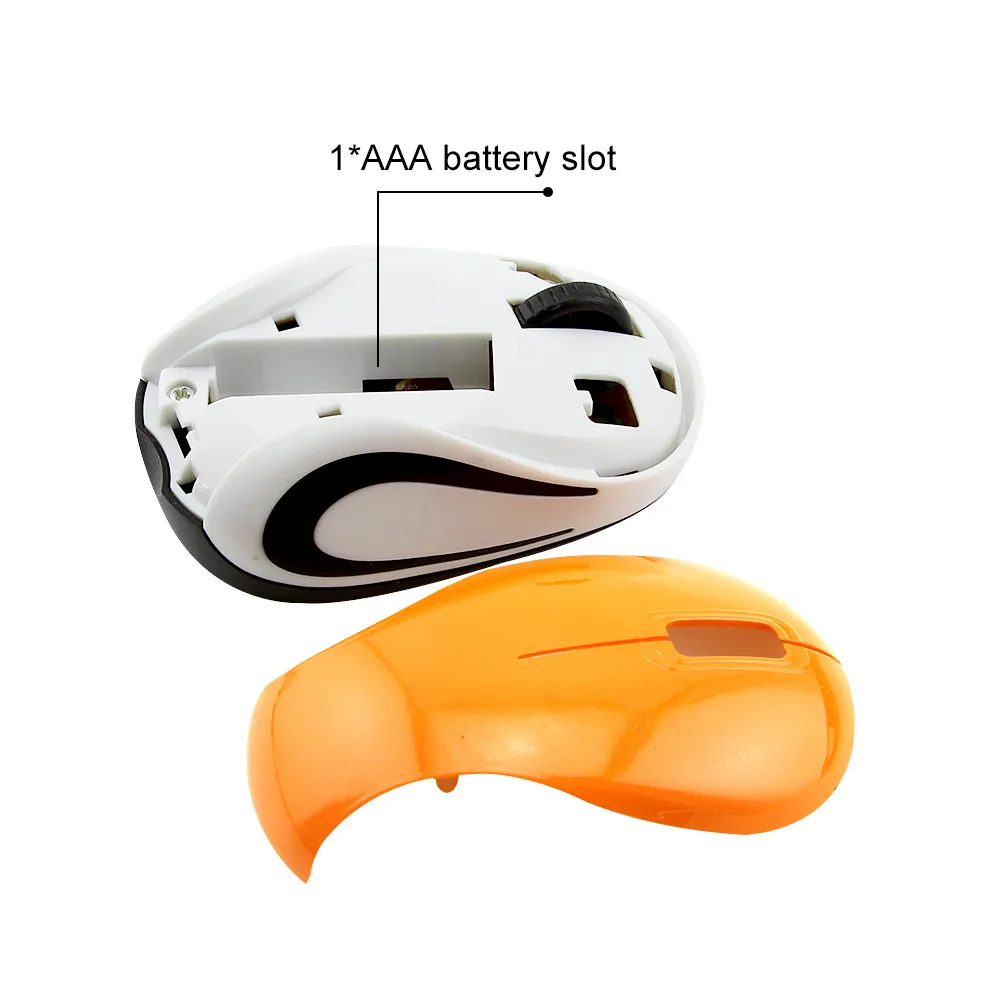 2 4 ГГц Беспроводной мини Мышь 1600 Точек на дюйм эргономичная оптическая мышь с USB