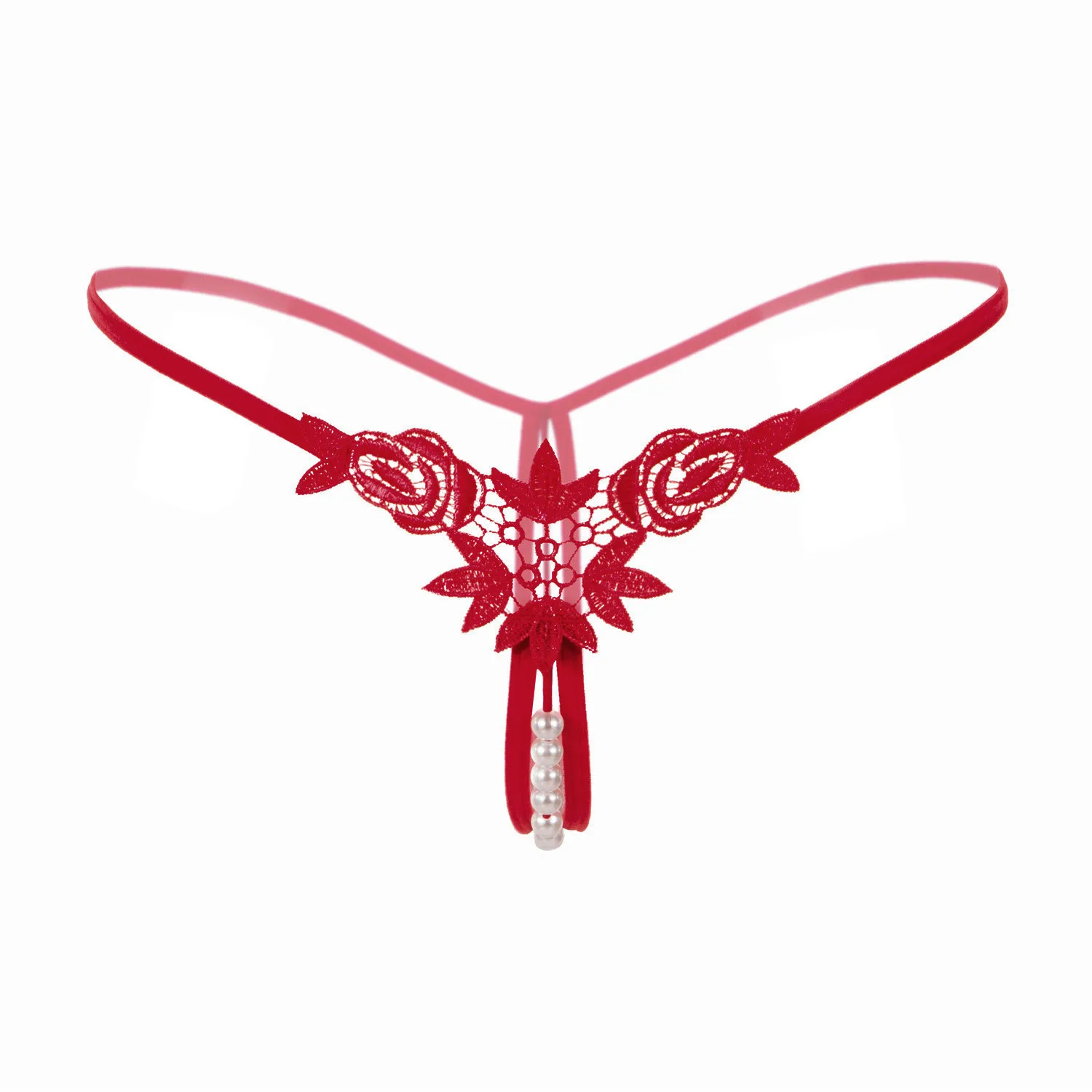 Сексуальные женские трусики-танга с вышивкой, трусики-стринги, трусики, нижнее белье, сексуальные трусики с вышивкой#5 - Цвет: Red