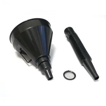 

Pour Oil Tool Car Motorcycle Truck Vehicle Plastic Filling Funnel with Soft Pipe Spout Petrol Diesel filter funnel